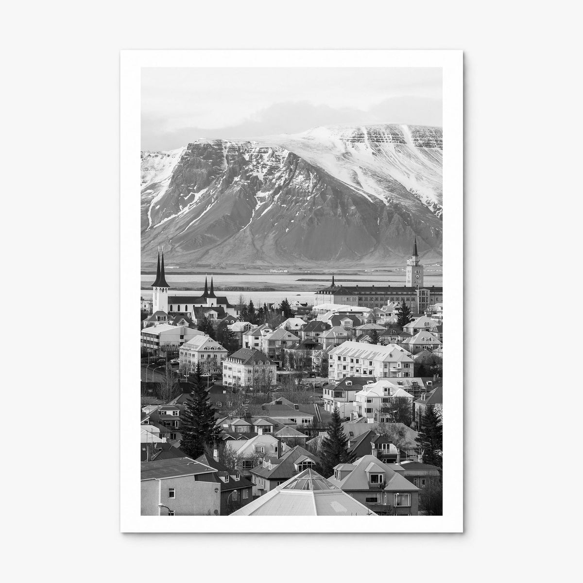 Iceland Photo Poster, print only (unframed), white border