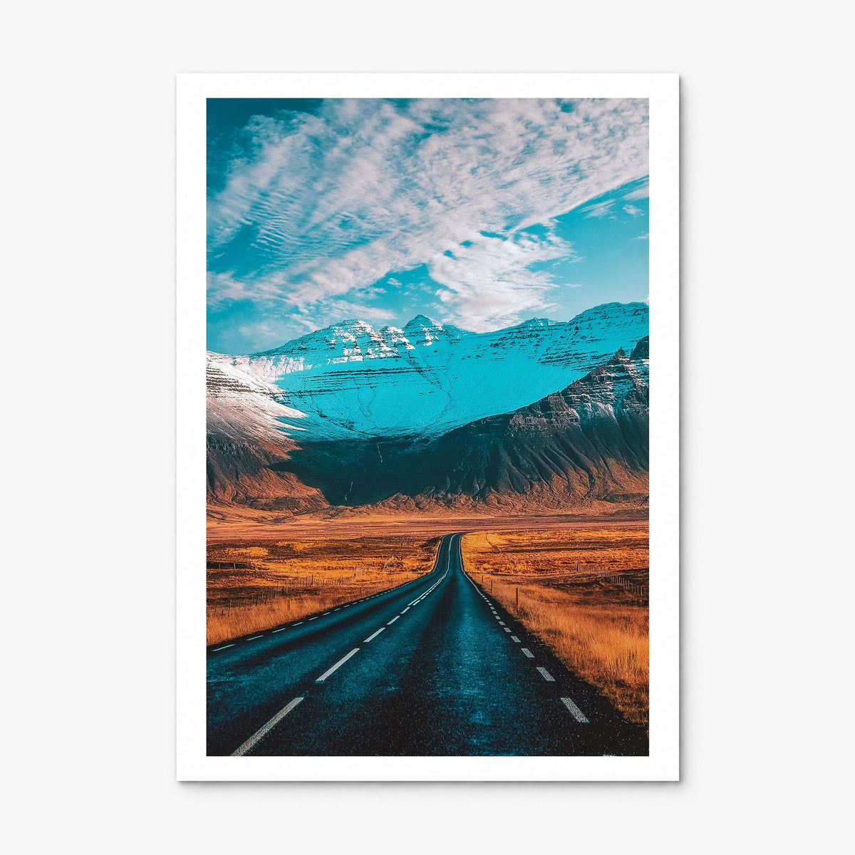 Iceland Photo Poster, print only (unframed), white border