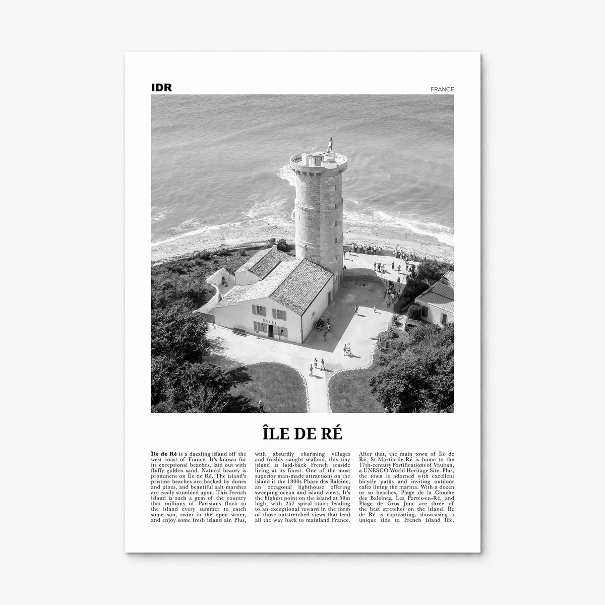 Île de Ré Newspaper Poster, print only (unframed)