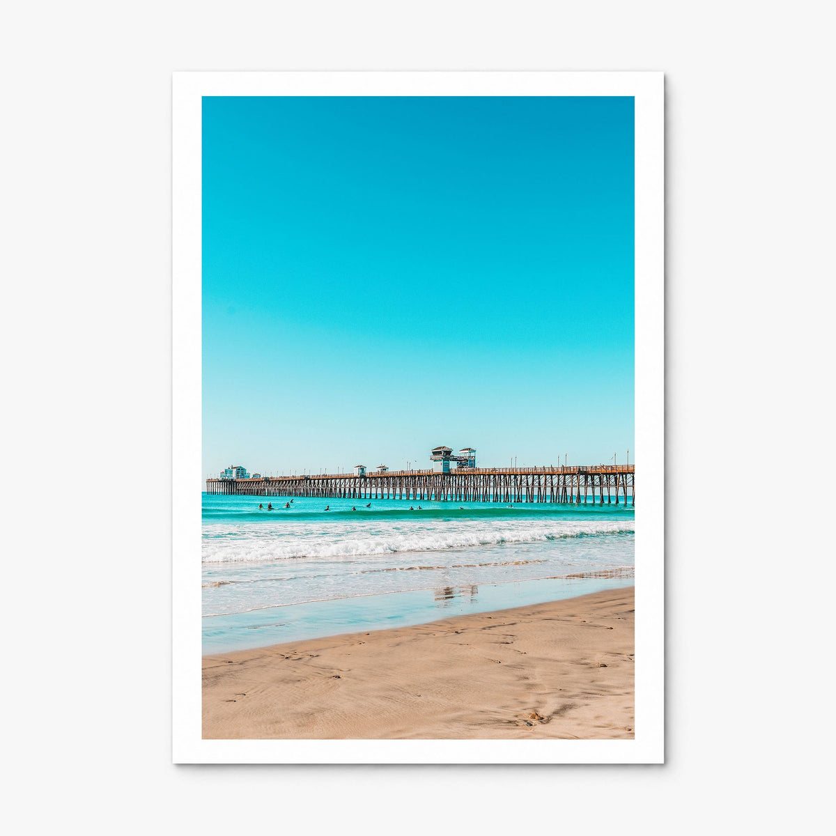 Imperial Beach Photo Poster, print only (unframed), white border