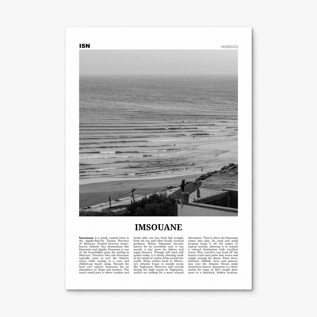 Imsouane Newspaper Poster, print only (unframed)
