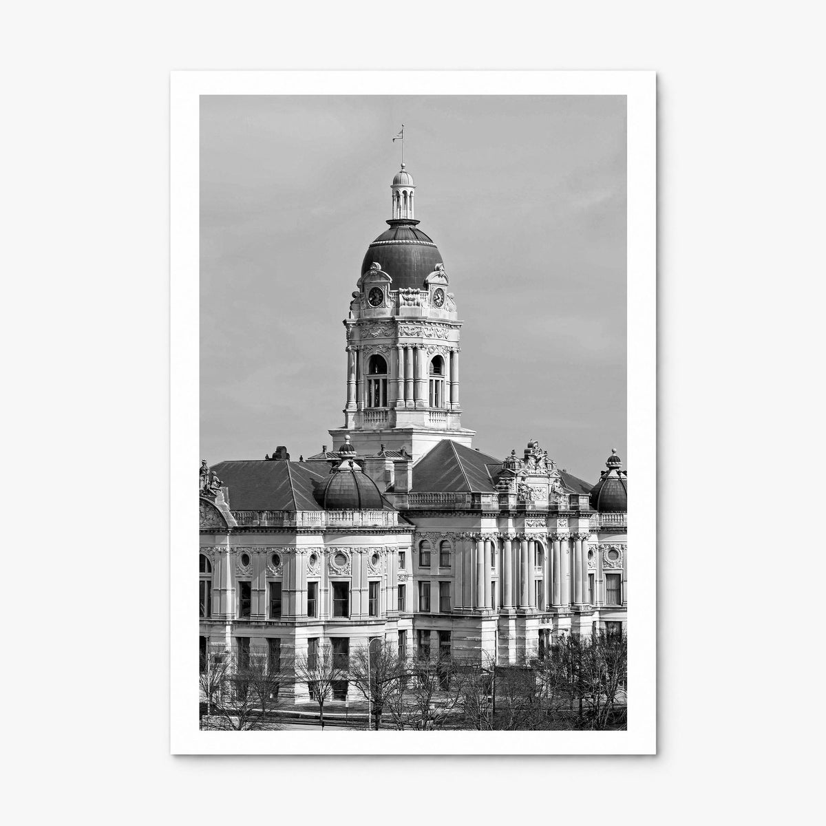 Indiana Photo Poster, print only (unframed), white border
