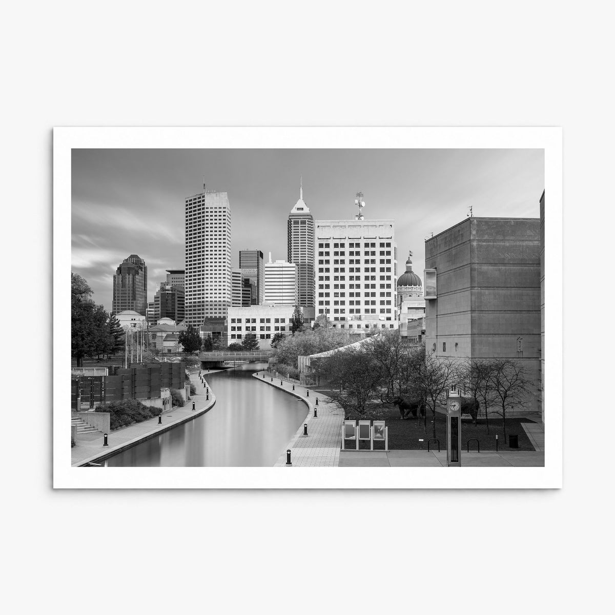 Indianapolis Photo Poster, print only (unframed), white border