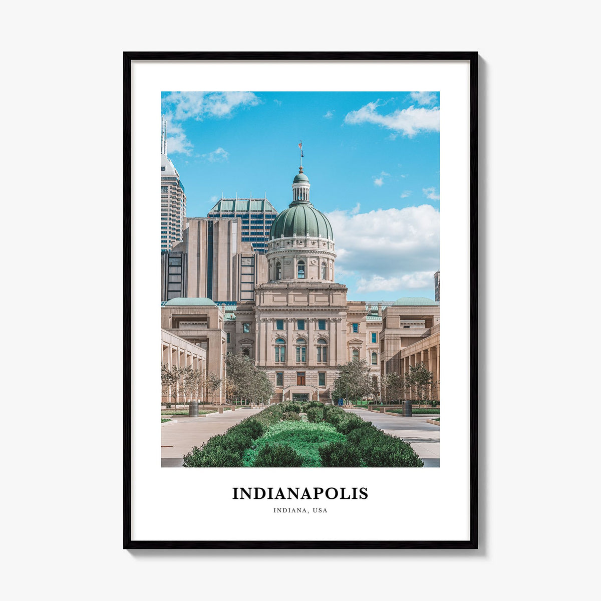 Indianapolis Classic No 2 Poster, framed poster mockup