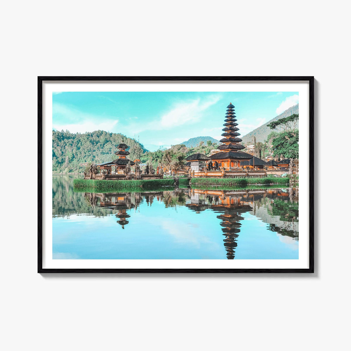 Indonesia colorful photo poster of Asia – horizontal wall art, unframed print shown in interior mockup