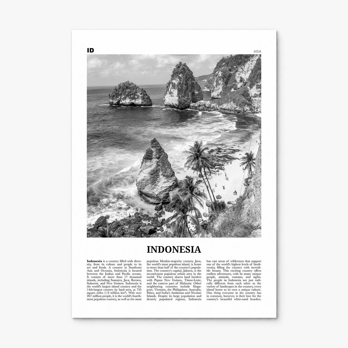 Indonesia Newspaper No 2 Poster, print only (unframed)