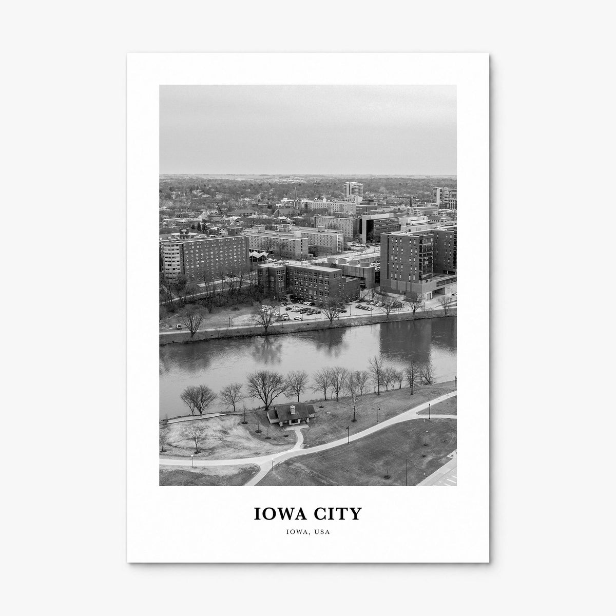 Iowa City Classic Poster, print only (unframed)
