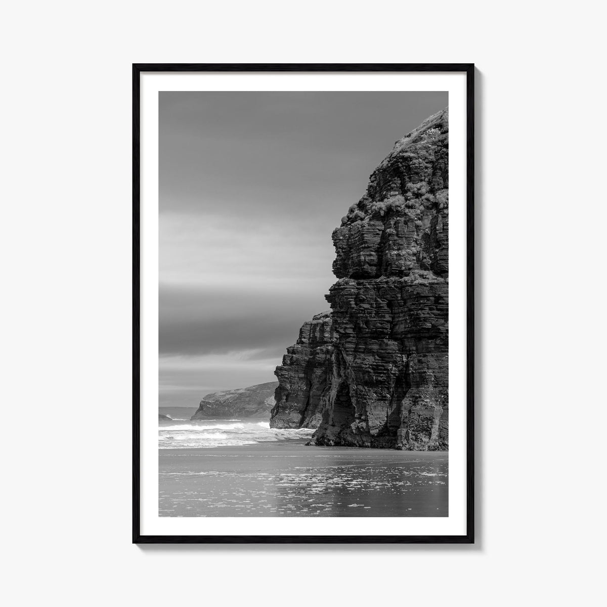 Ireland no. 1 black & white photo poster of Europe – vertical wall art, unframed print shown in interior mockup