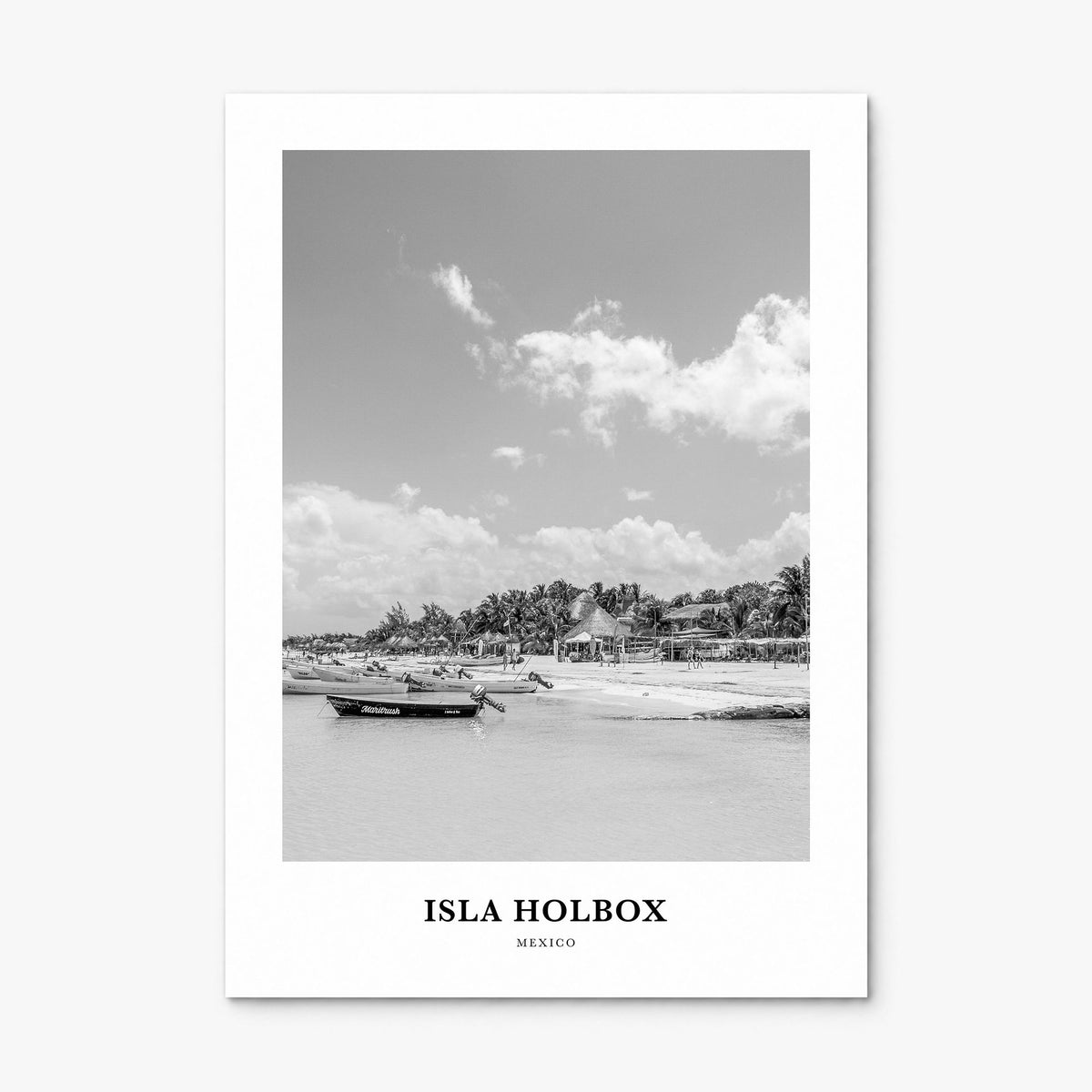 Isla Holbox Classic Poster, print only (unframed)