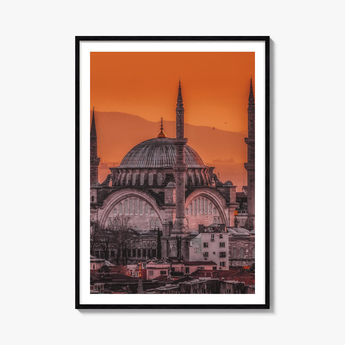 Istanbul no. 1 colorful photo poster of Türkiye – vertical wall art, unframed print shown in interior mockup
