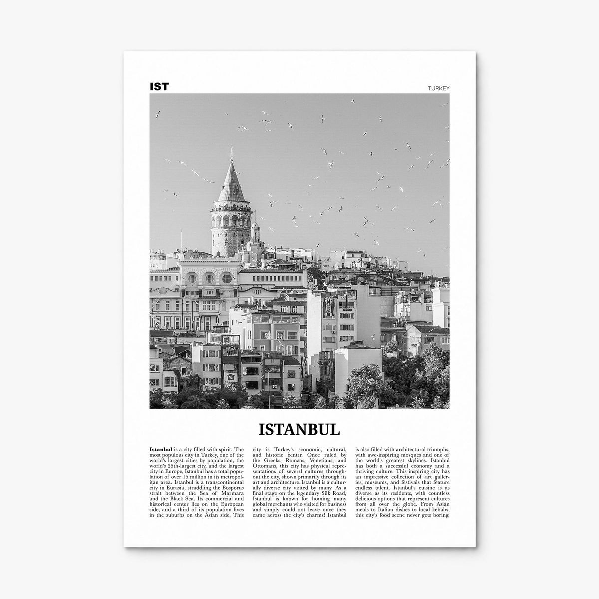 Istanbul Newspaper No 2 Poster, print only (unframed)