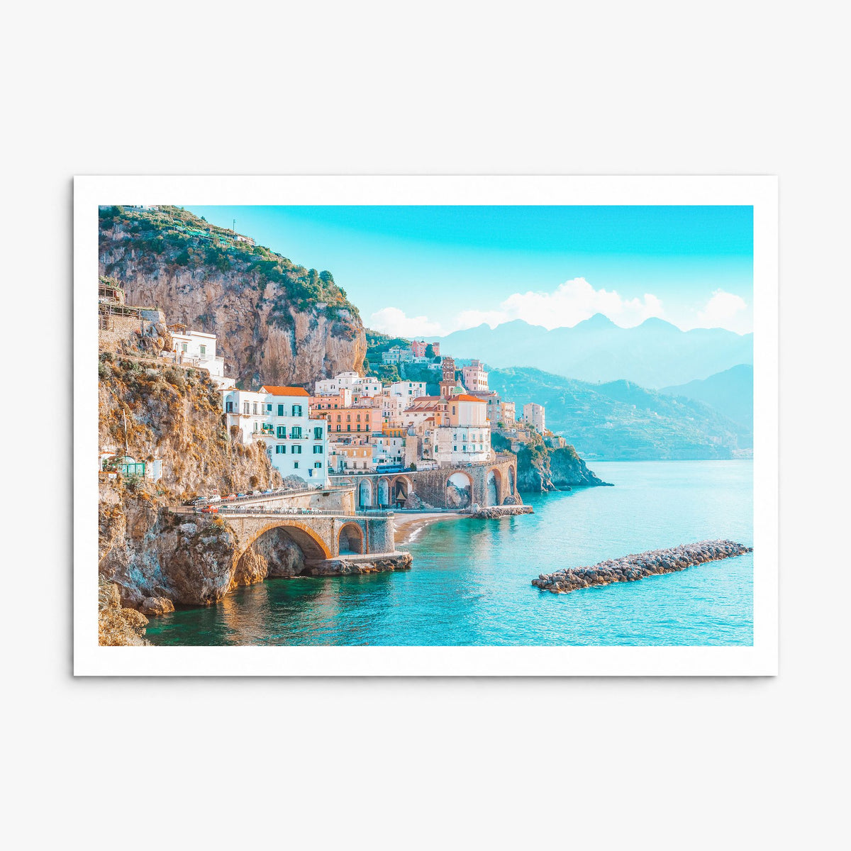 Italy Photo Poster, print only (unframed), white border