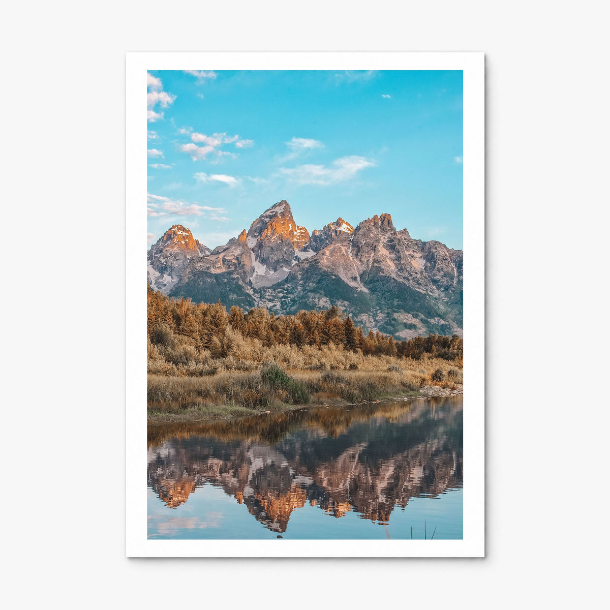 Jackson Hole Photo Poster, print only (unframed), white border