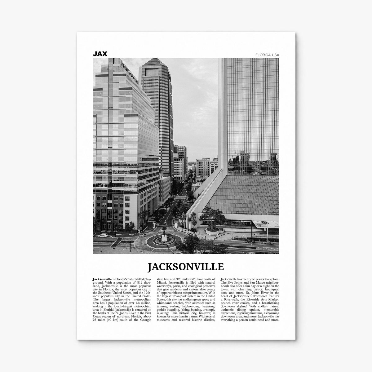 Jacksonville Newspaper No 2 Poster, print only (unframed)