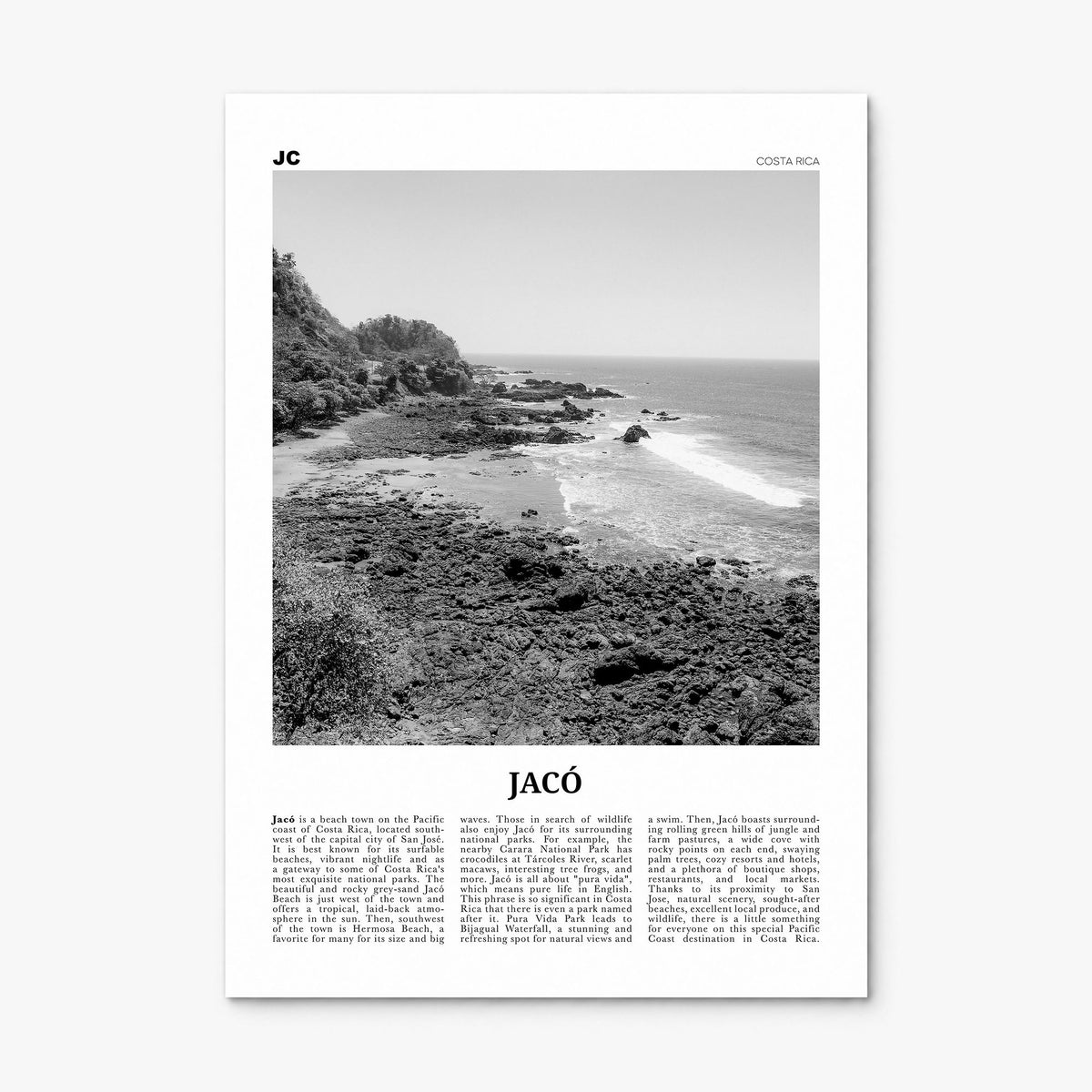 Jacó Newspaper Poster, print only (unframed)