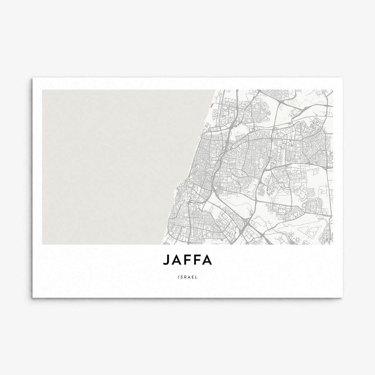 Jaffa Map Poster, print only (unframed)