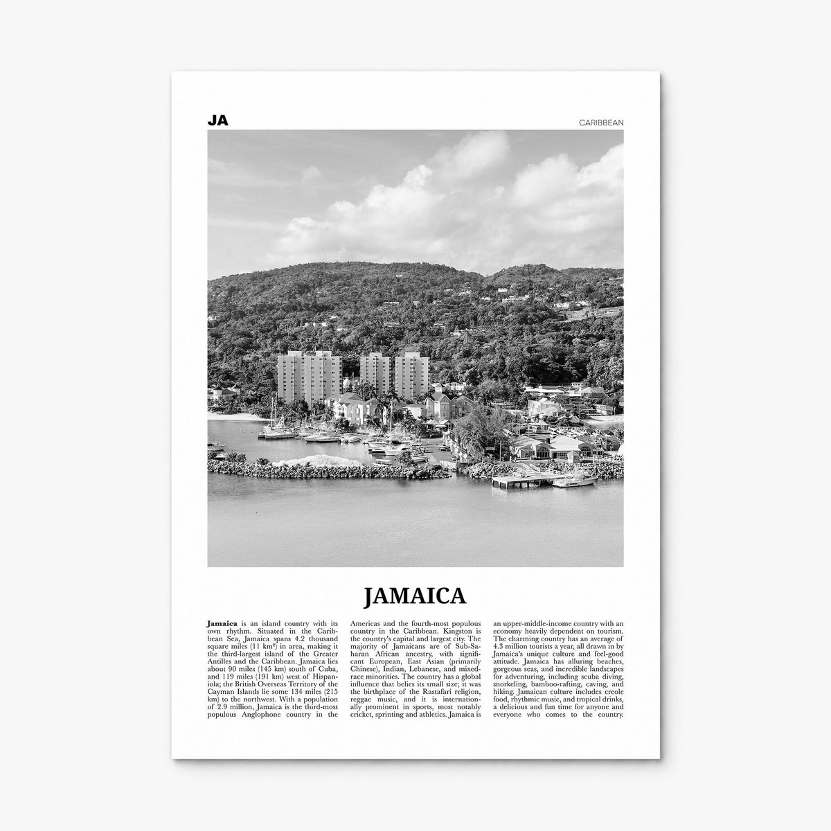 Jamaica Newspaper No 3 Poster, print only (unframed)