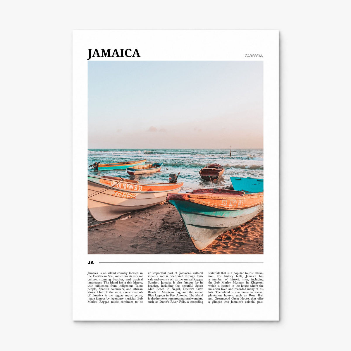Jamaica Travel No 1 Poster, print only (unframed)