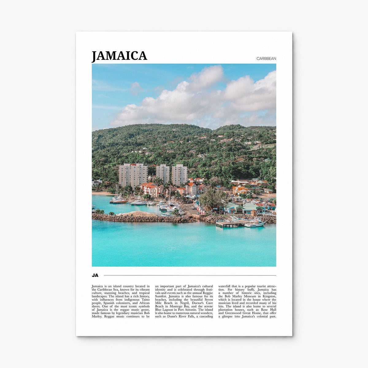 Jamaica Travel No 2 Poster, print only (unframed)