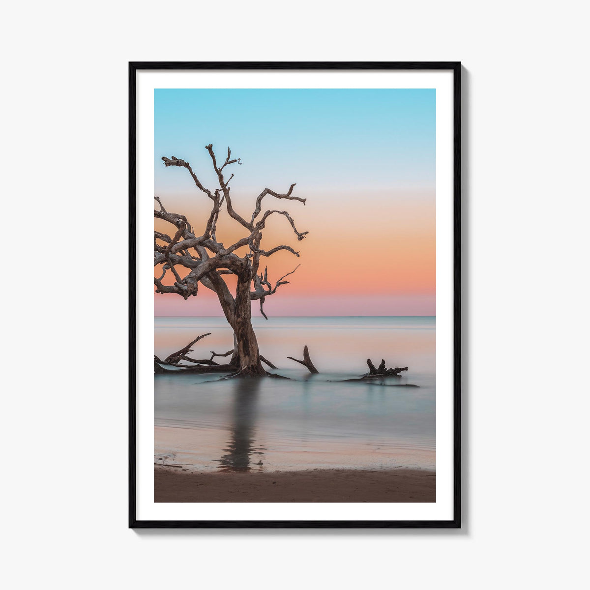 Jekyll Island colorful photo poster of Georgia, USA – vertical wall art, unframed print shown in interior mockup