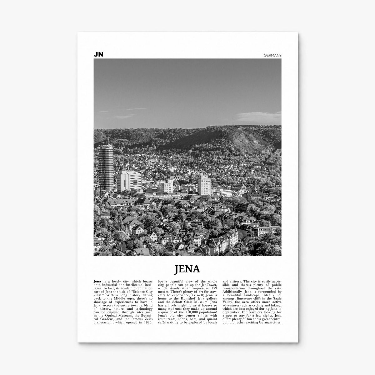 Jena Newspaper Poster, print only (unframed)