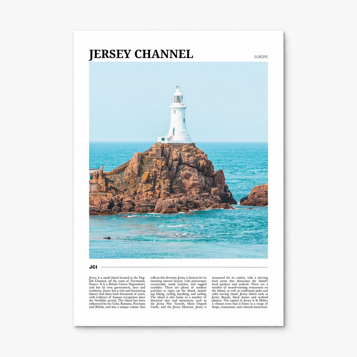 Jersey, Channel Islands Travel No 2 Poster, print only (unframed)