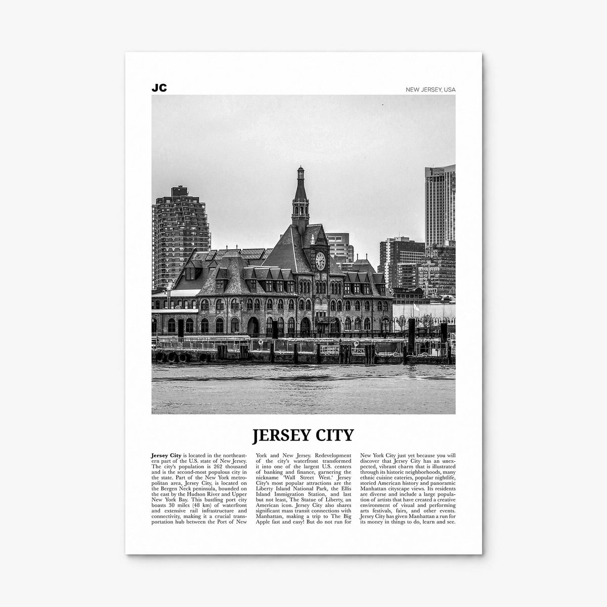 Jersey City Newspaper No 2 Poster, print only (unframed)