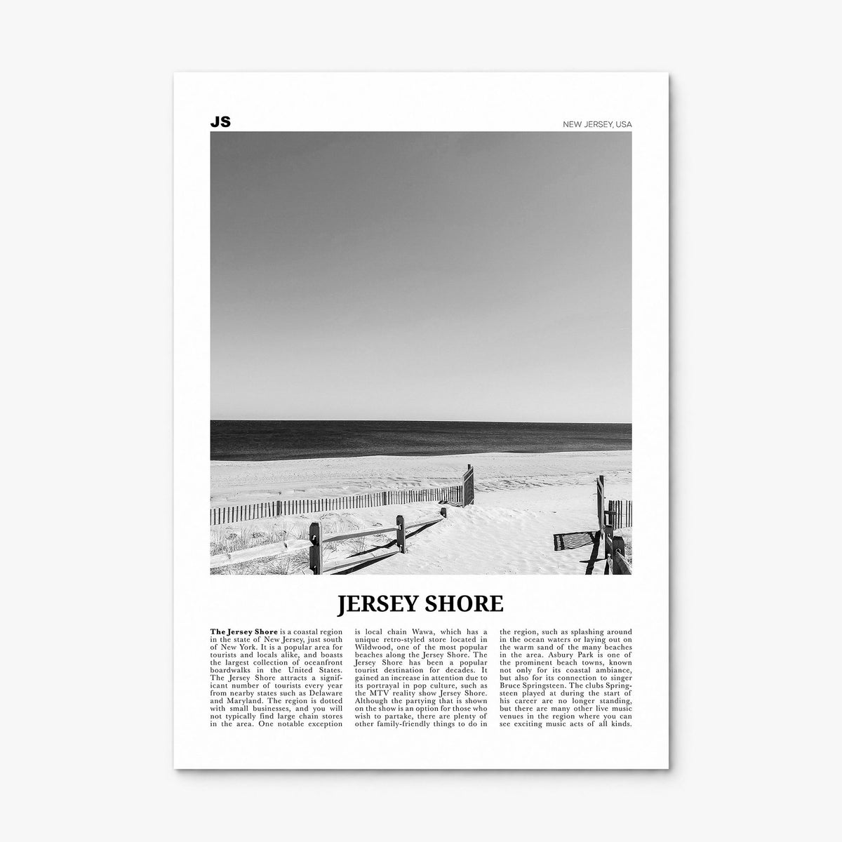 Jersey Shore Newspaper No 1 Poster, print only (unframed)