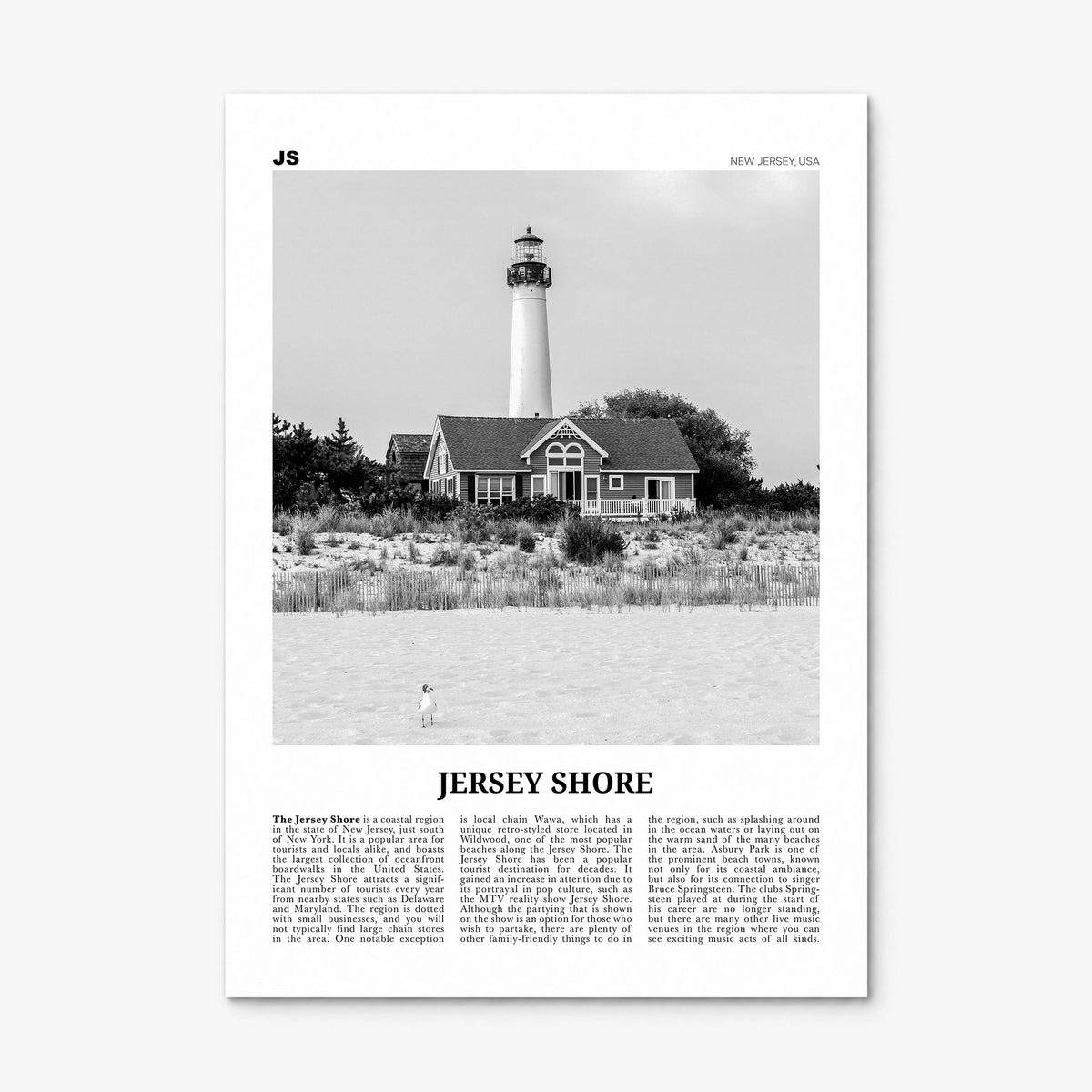 Jersey Shore Newspaper No 2 Poster, print only (unframed)