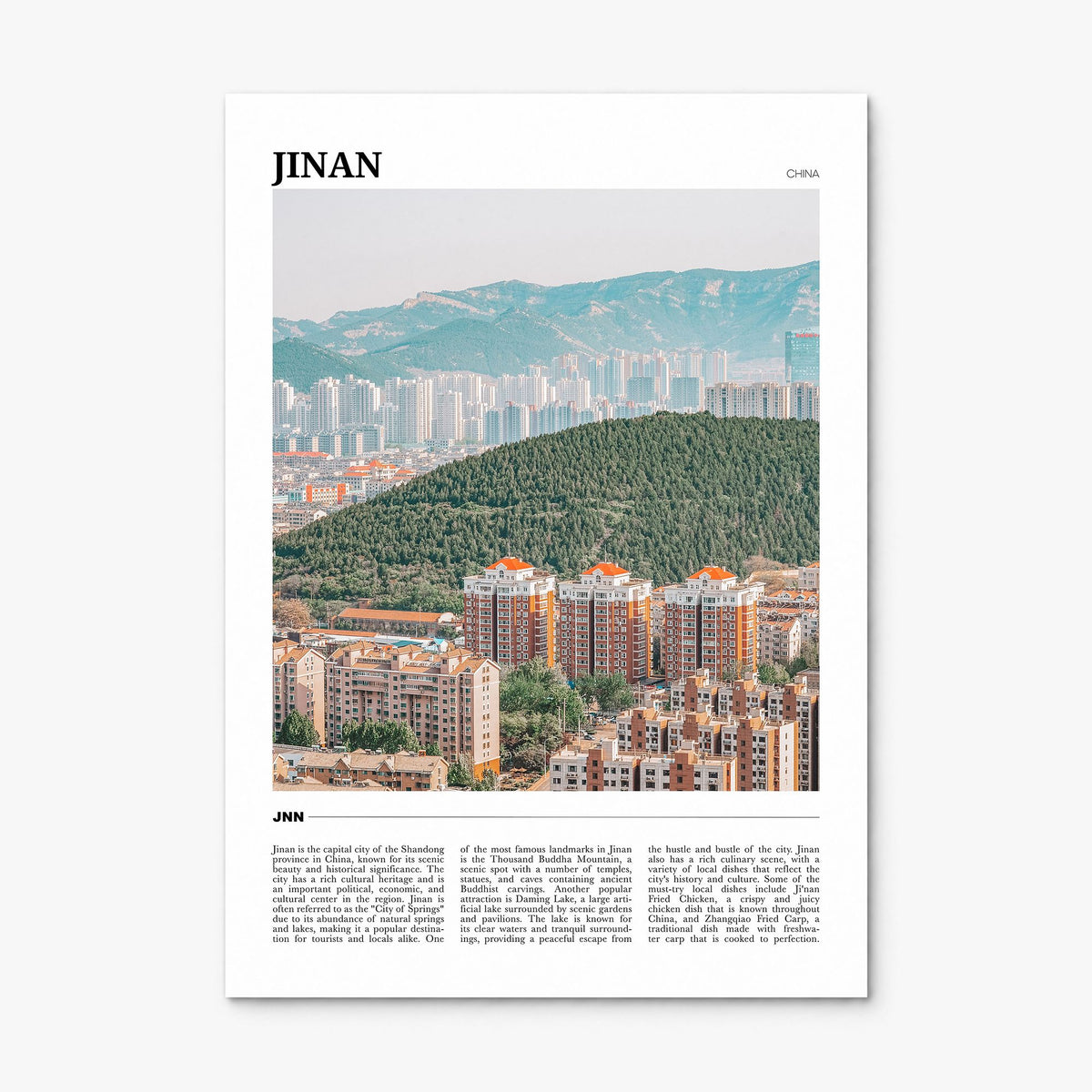 Jinan Travel Poster, print only (unframed)