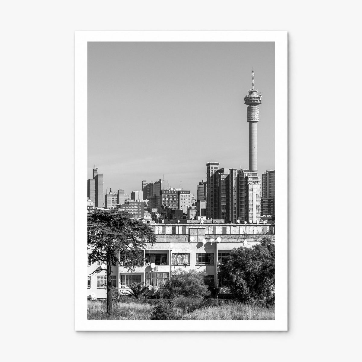 Johannesburg Photo Poster, print only (unframed), white border