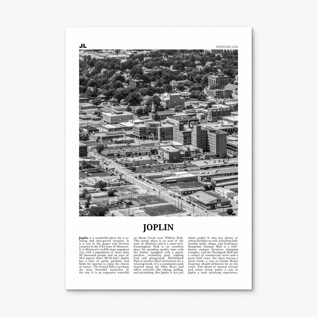 Joplin Newspaper Poster, print only (unframed)