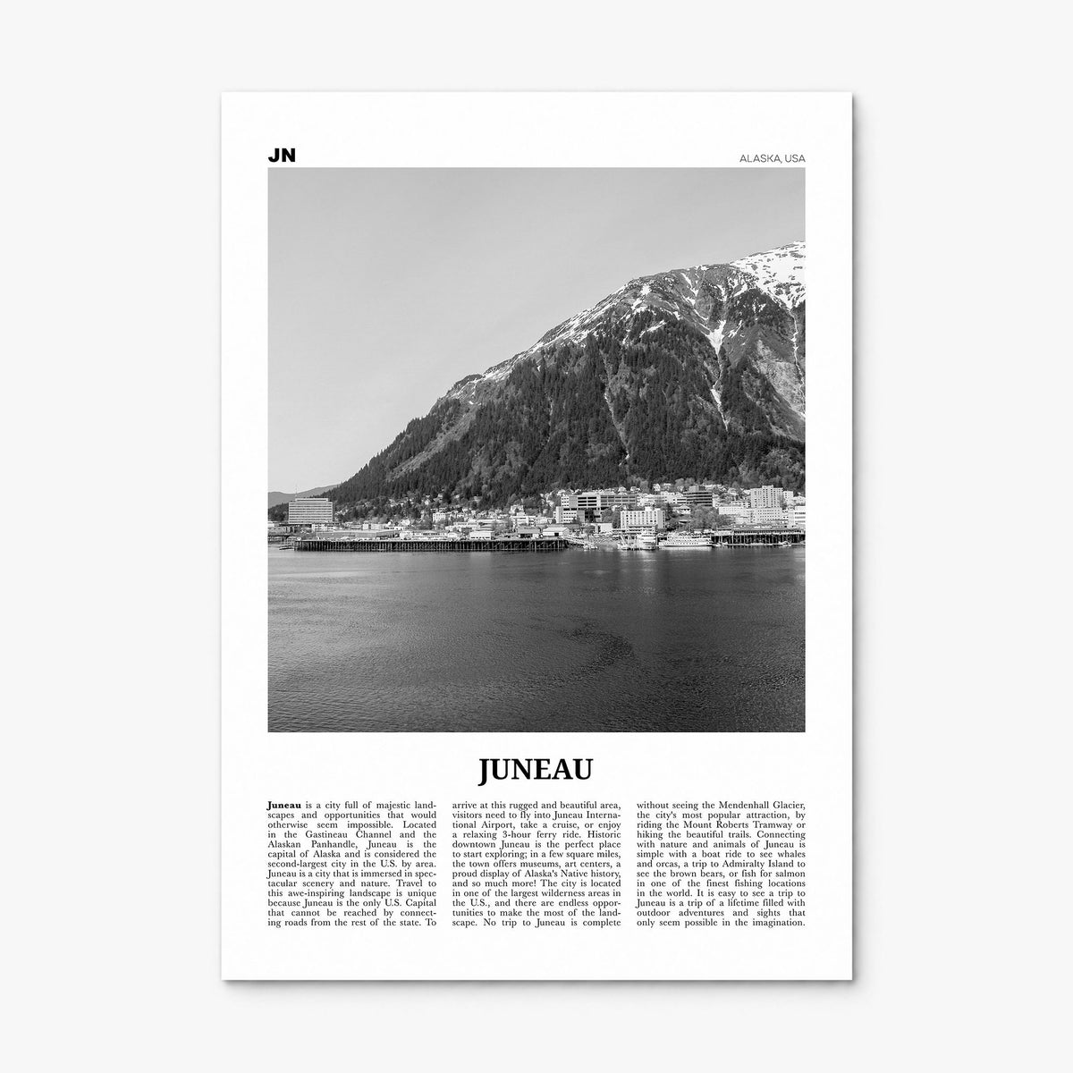 Juneau Newspaper No 1 Poster, print only (unframed)