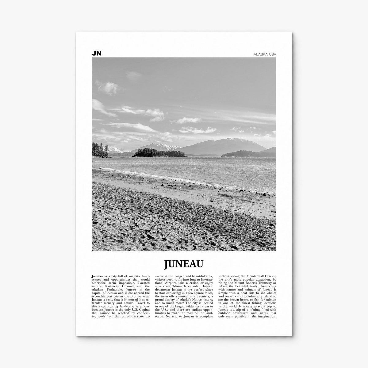 Juneau Newspaper No 2 Poster, print only (unframed)