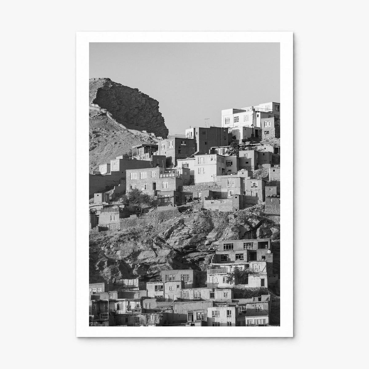 Kabul Photo Poster, print only (unframed), white border