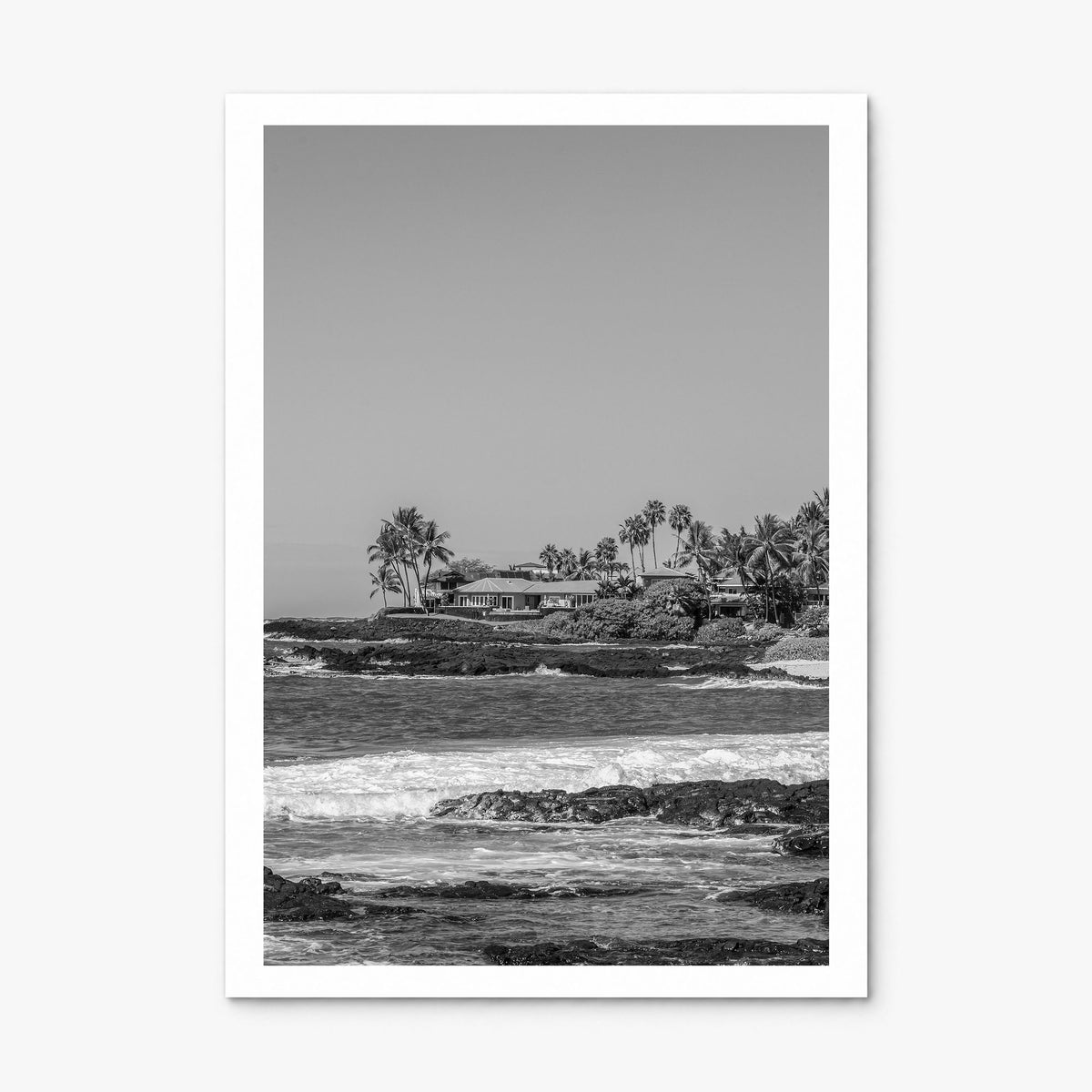 Kailua, Oahu Photo Poster, print only (unframed), white border