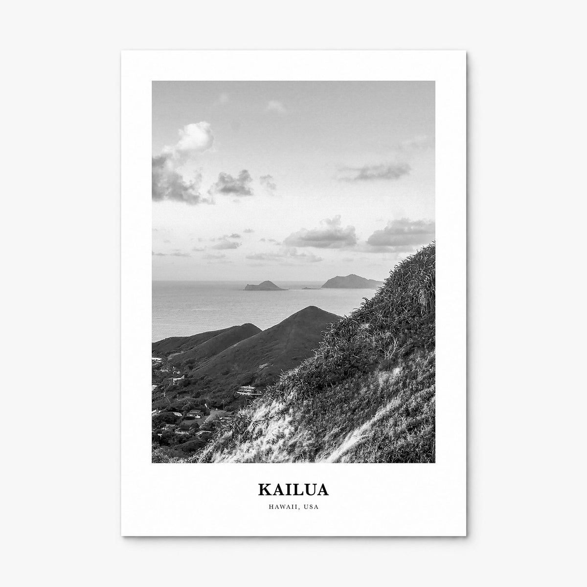 Kailua, Oahu Classic Poster, print only (unframed)