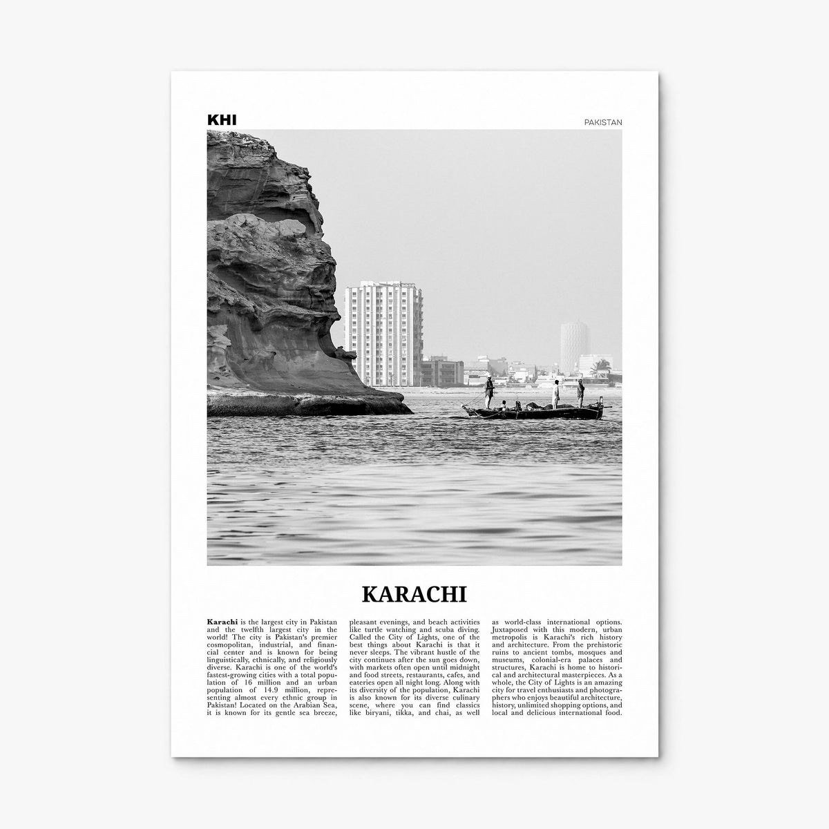 Karachi Newspaper No 1 Poster, print only (unframed)