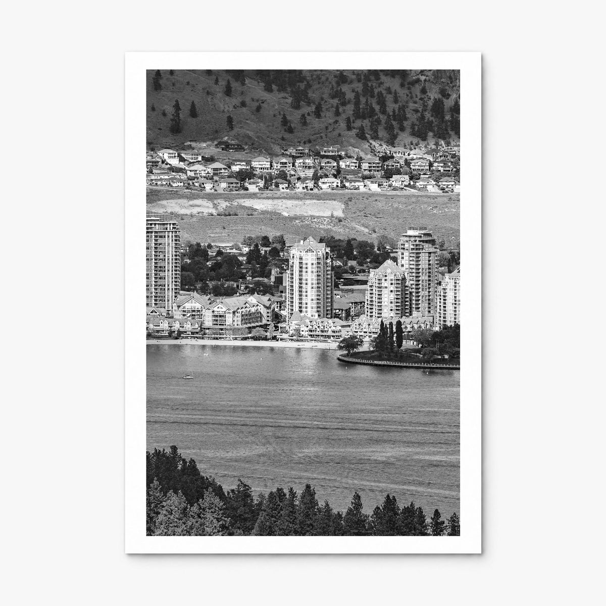 Kelowna Photo Poster, print only (unframed), white border