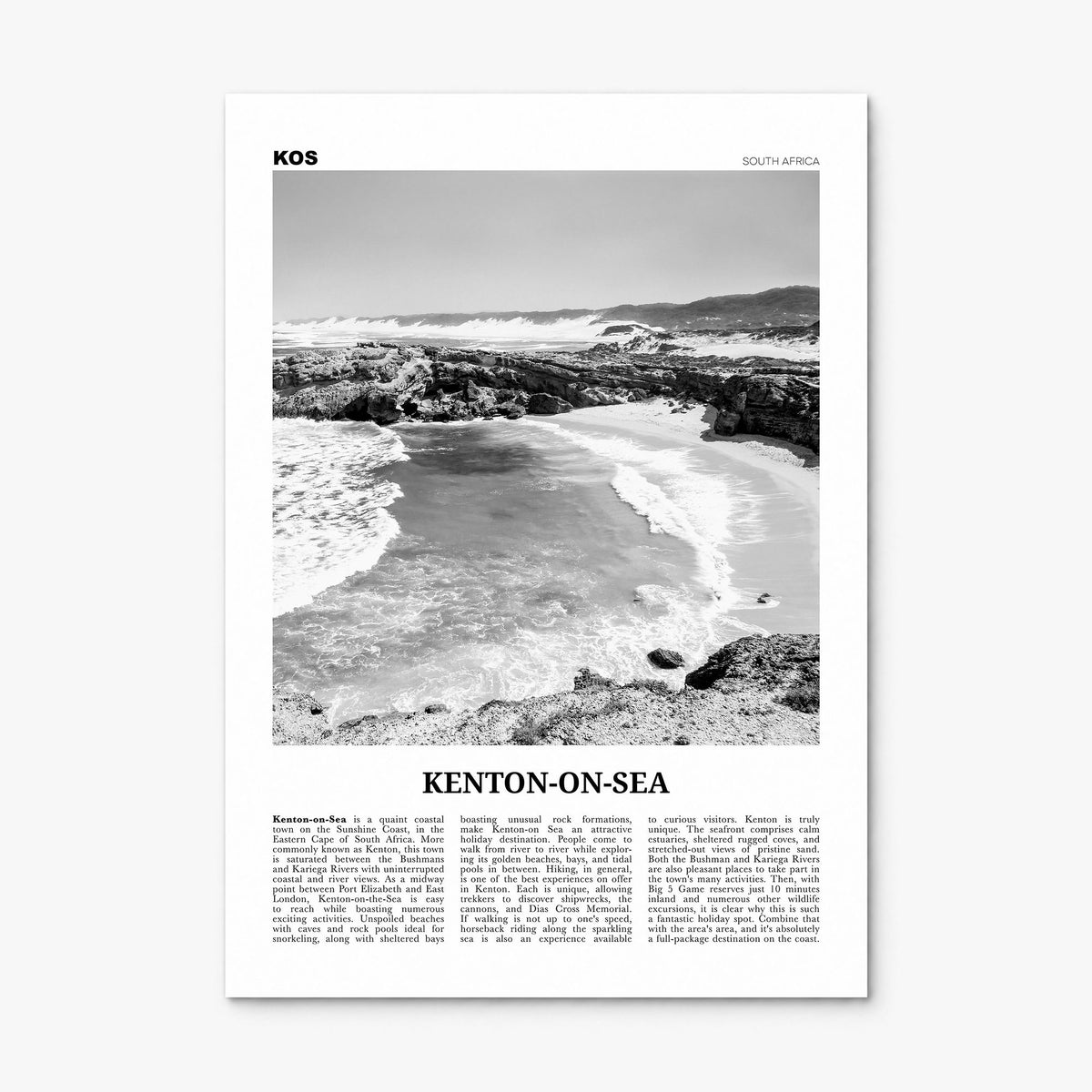 Kenton-on-Sea Newspaper Poster, print only (unframed)