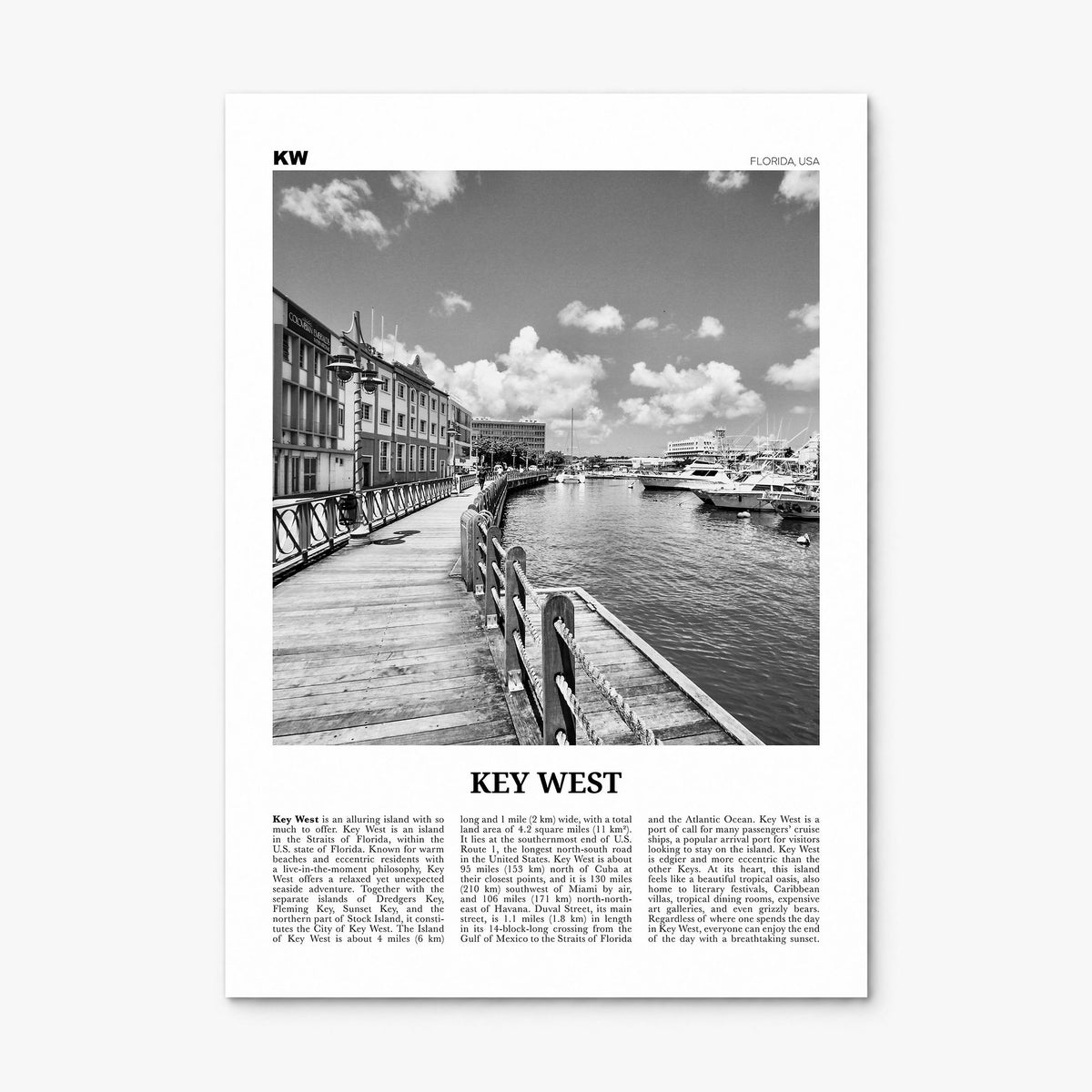 Key West Newspaper No 2 Poster, print only (unframed)
