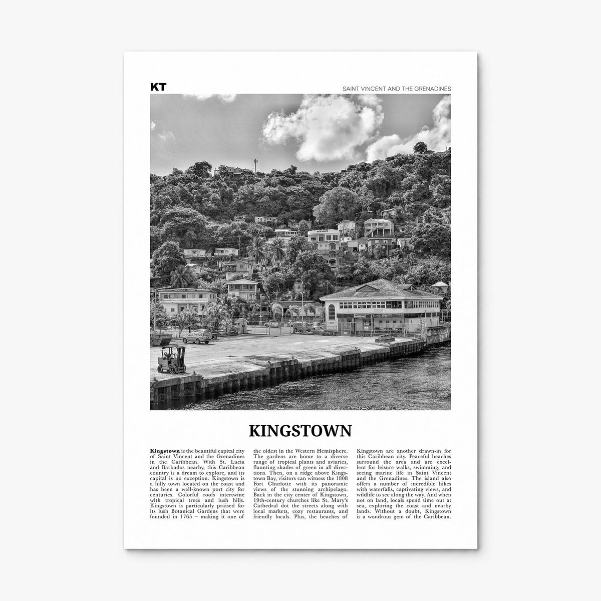 Kingstown Newspaper Poster, print only (unframed)
