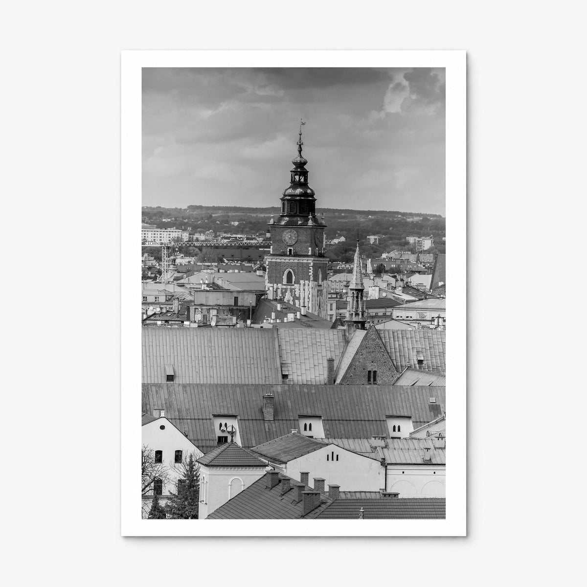 Kraków Photo Poster, print only (unframed), white border