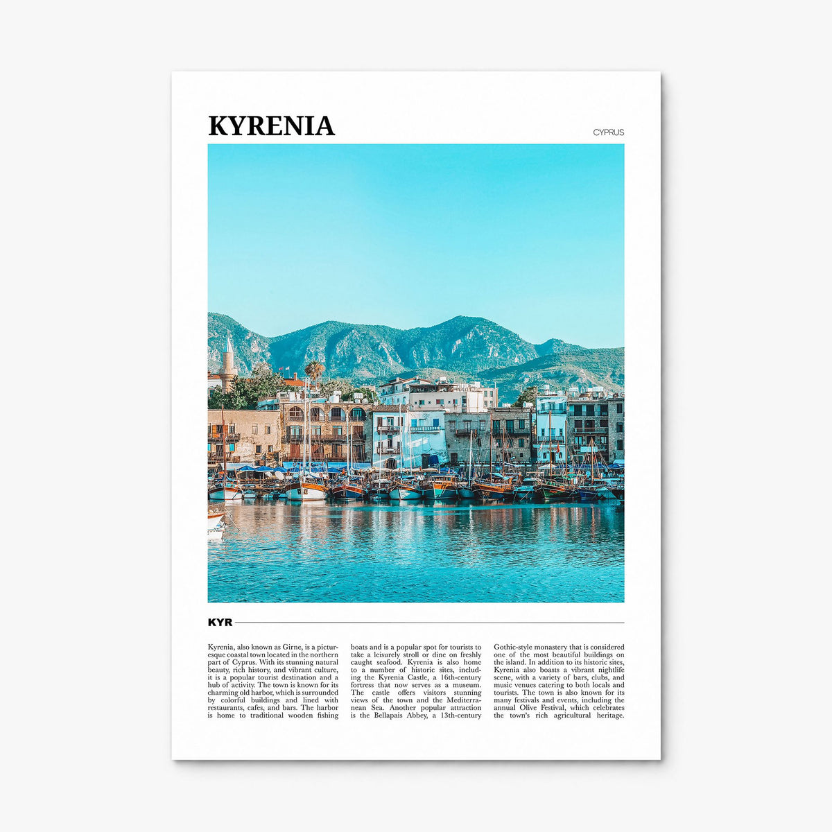 Kyrenia Travel No 2 Poster, print only (unframed)