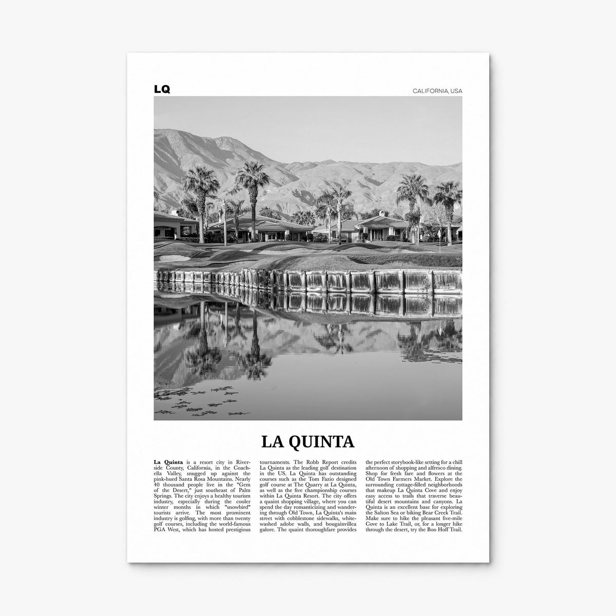 La Quinta Newspaper No 2 Poster, print only (unframed)