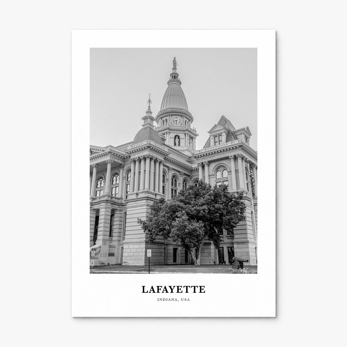 Lafayette, Indiana Classic Poster, print only (unframed)