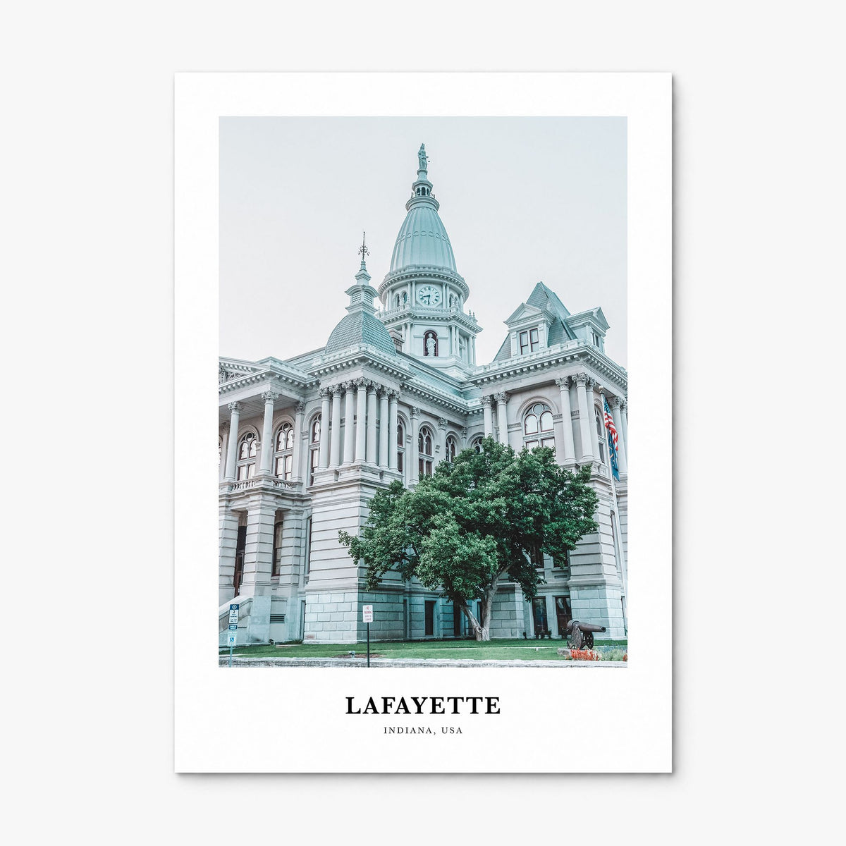Lafayette, Indiana Classic Poster, print only (unframed)
