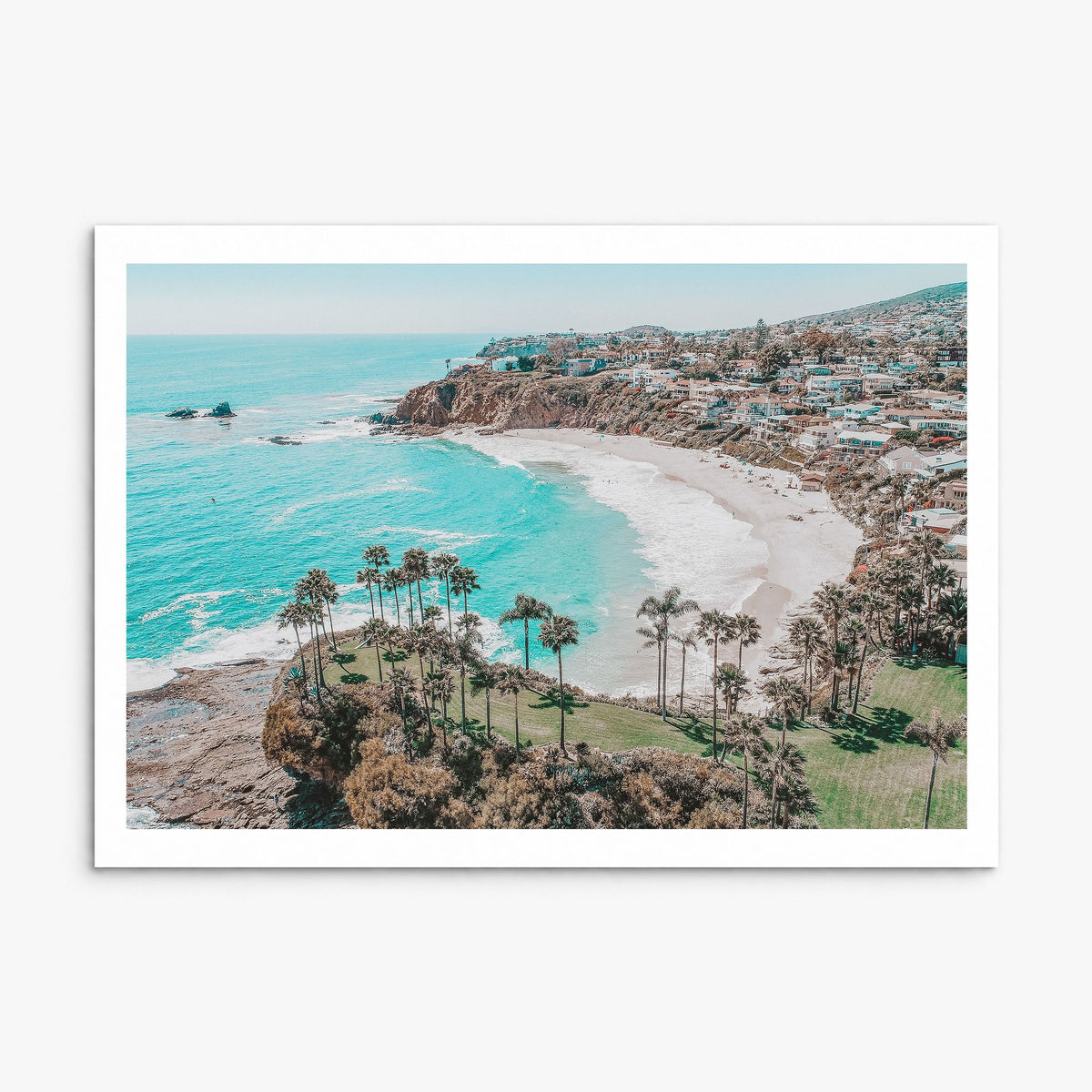 Laguna Beach Photo Poster, print only (unframed), white border