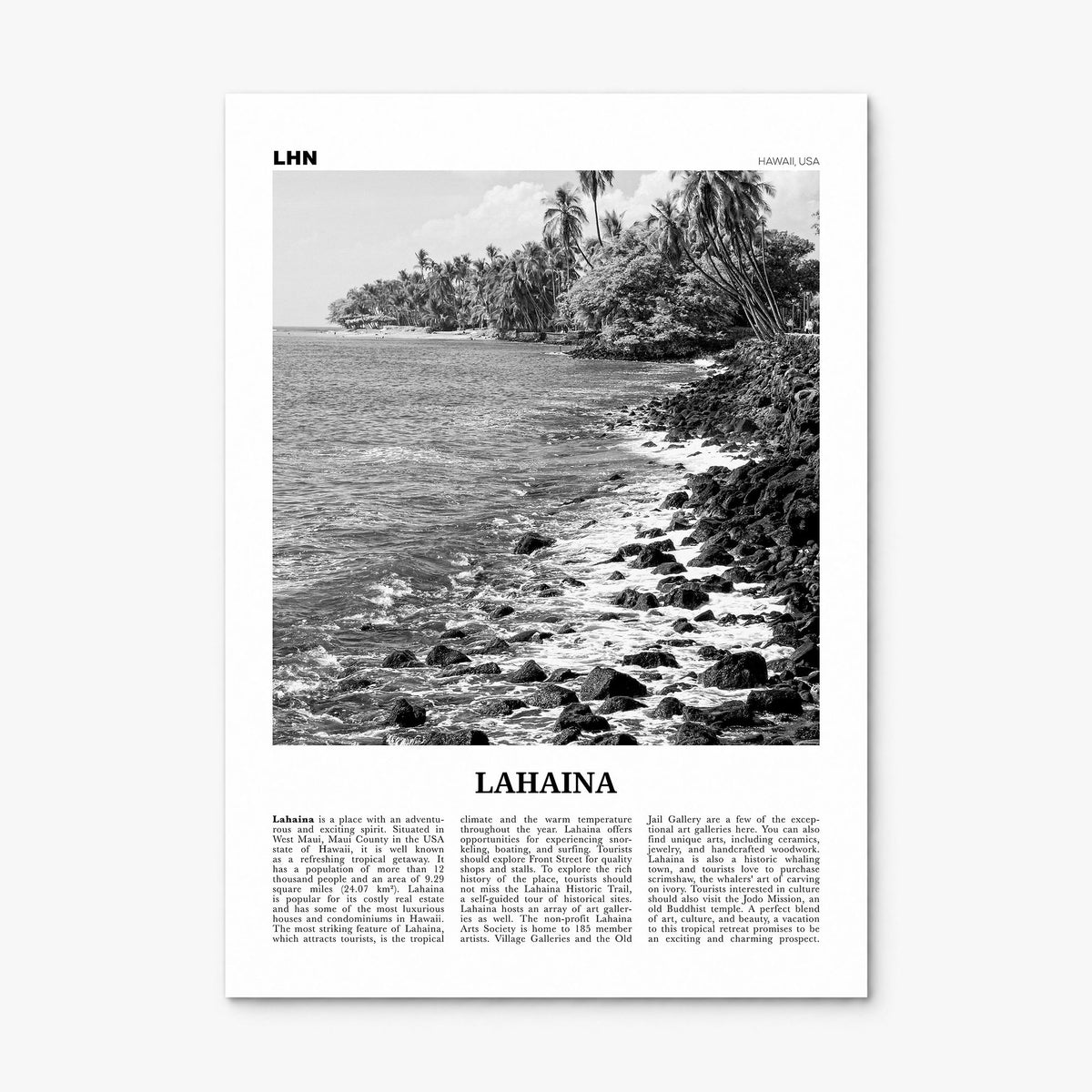 Lahaina Newspaper Poster, print only (unframed)
