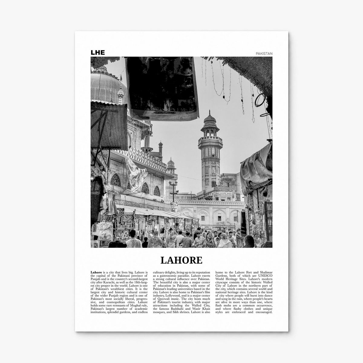 Lahore Newspaper No 1 Poster, print only (unframed)
